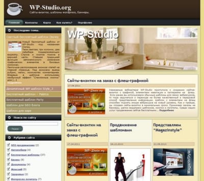 Шаблон WordPress - Тема Wp-Studio