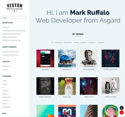 Шаблон WordPress - Veston