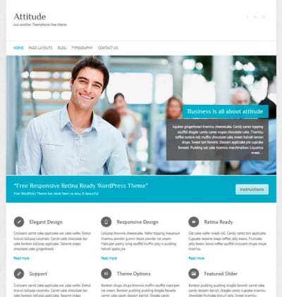 Шаблон WordPress - Attitude