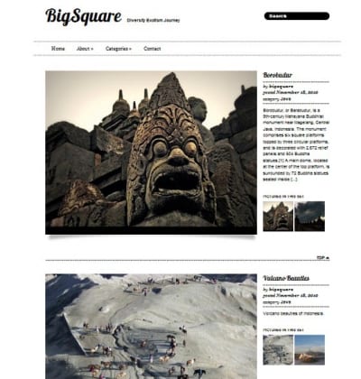 Шаблон WordPress - Big Square