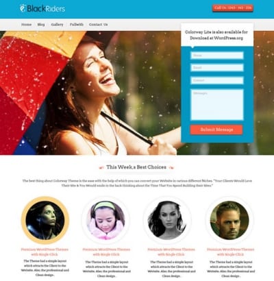 Шаблон WordPress - Black Rider