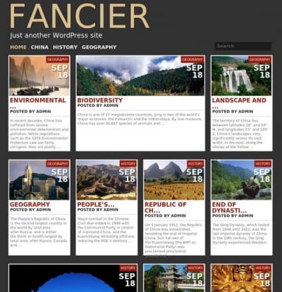 Шаблон WordPress - Fancier