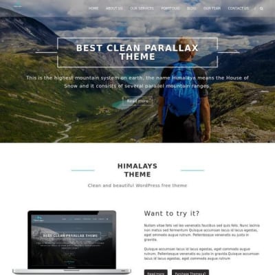 Шаблон WordPress - Himalayas