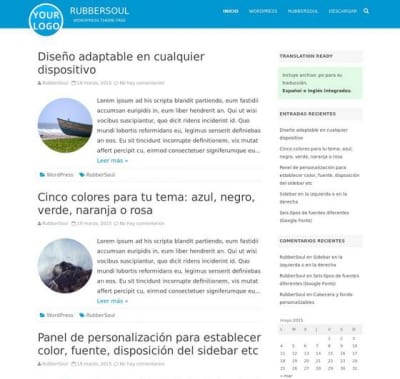 Шаблон WordPress - RubberSoul