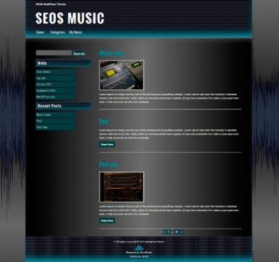 Шаблон WordPress - Seos Music