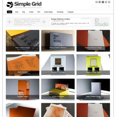 Шаблон WordPress - Simple Grid