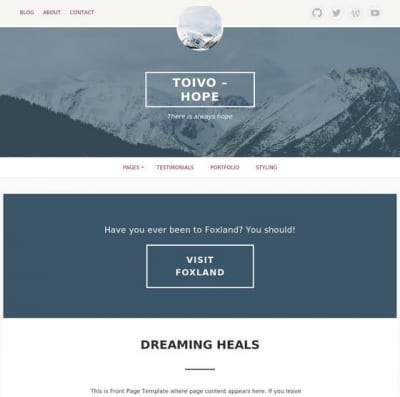 Шаблон WordPress - Toivo Lite