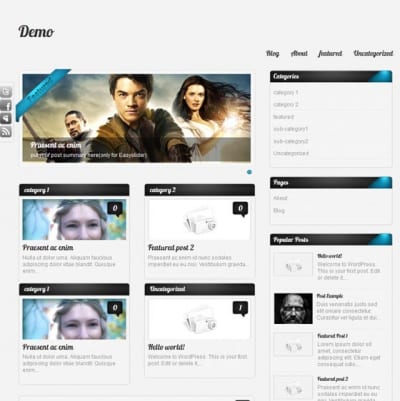 Шаблон WordPress - Amphion Lite