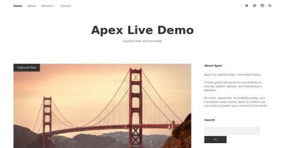 Шаблон Wordpress - Apex