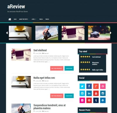 Шаблон WordPress - aReview
