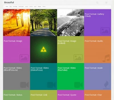 Шаблон WordPress - Beautiful
