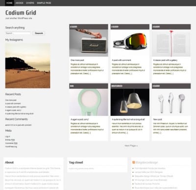 Шаблон WordPress - Codium Grid