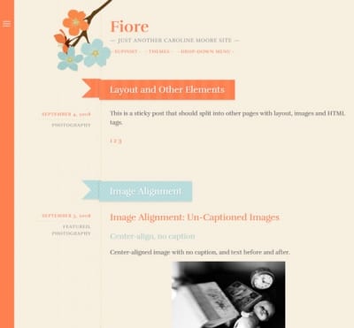 Шаблон WordPress - Fiore