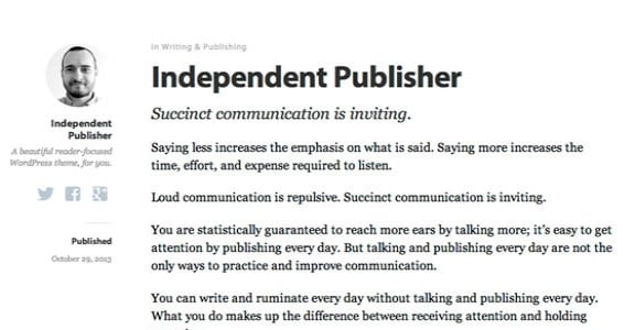 Шаблон Wordpress - Independent