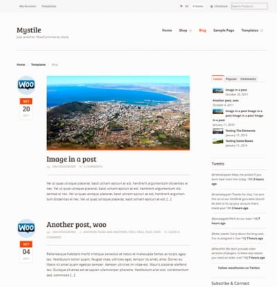 Шаблон WordPress - Mystile