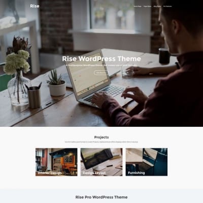 Шаблон WordPress - Rise