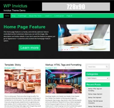 Шаблон WordPress - WP Invictus