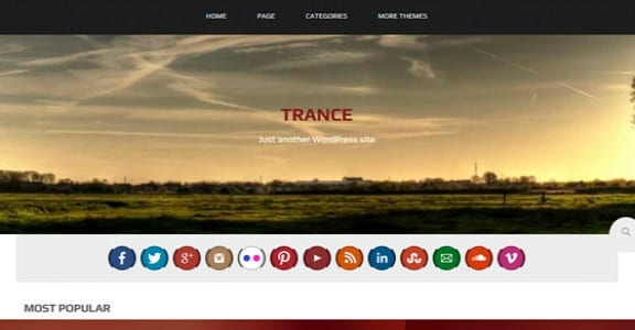 Шаблон Wordpress - Trance