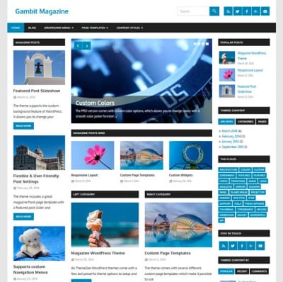 Шаблон WordPress - Gambit