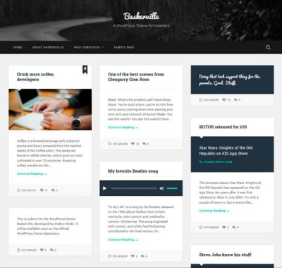 Шаблон WordPress - Baskerville