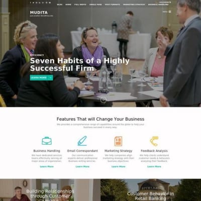 Шаблон WordPress - Mudita