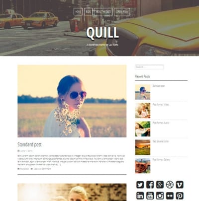 Шаблон WordPress - Quill