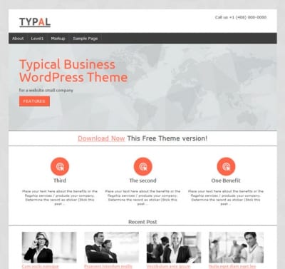 Шаблон WordPress - TYPAL