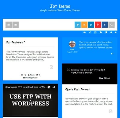 Шаблон WordPress - Jot