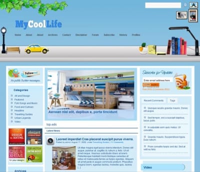 Шаблон WordPress - MyCoolLife