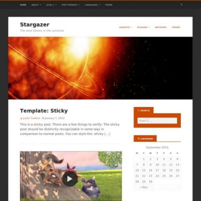 Шаблон WordPress - Stargazer