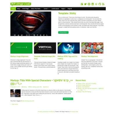 Шаблон WordPress - StrapVert
