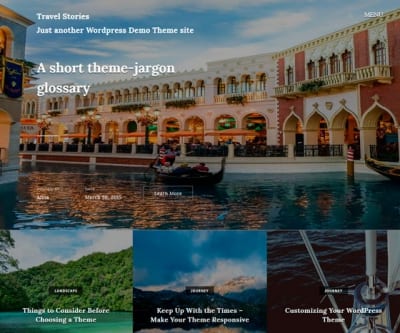 Шаблон WordPress - Travel Stories
