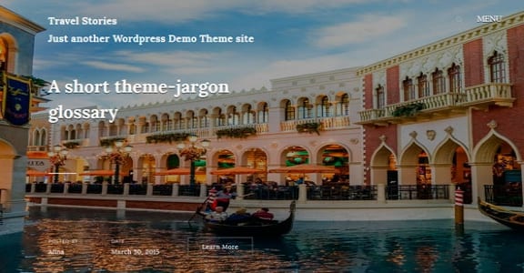 Шаблон Wordpress - Travel Stories