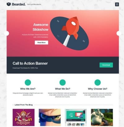 Шаблон WordPress - Bearded