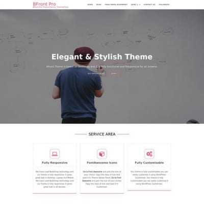 Шаблон WordPress - Bfront
