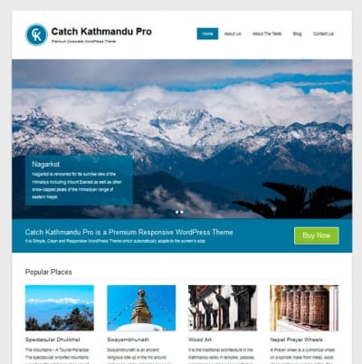 Шаблон WordPress - Catch Kathmandu