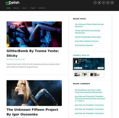 Шаблон WordPress - Delish