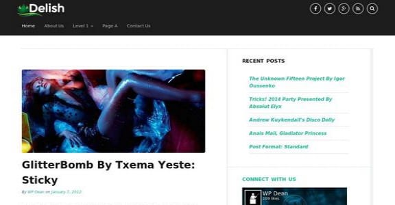 Шаблон Wordpress - Delish