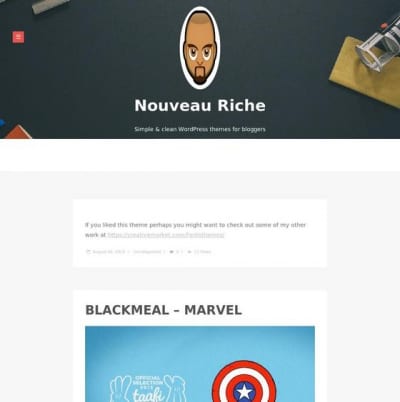 Шаблон WordPress - Nouveau Riche