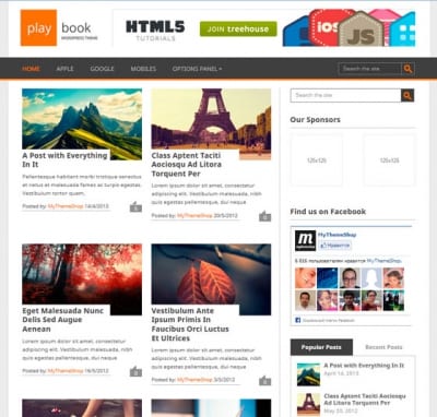 Шаблон WordPress - Playbook
