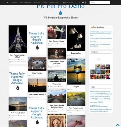 Шаблон WordPress - PR Pin