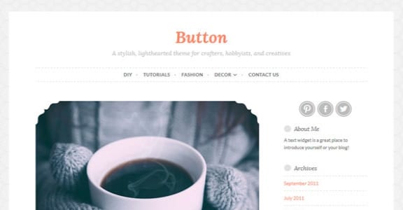 Шаблон Wordpress - Button