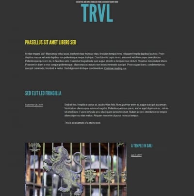 Шаблон WordPress - Trvl