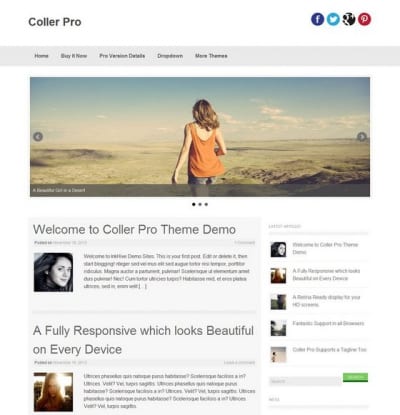 Шаблон WordPress - Coller