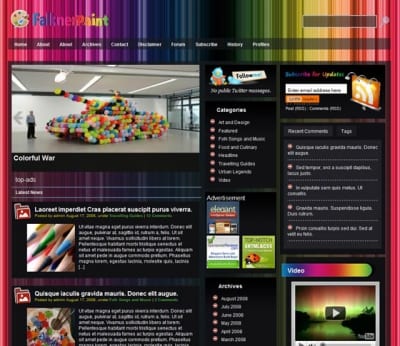 Шаблон WordPress - Falkner Paint
