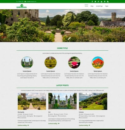 Шаблон WordPress - Gardenia