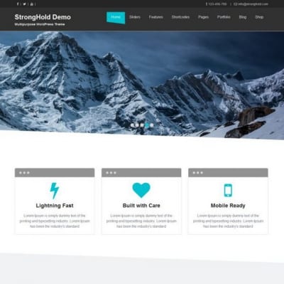 Шаблон WordPress - StrongHold
