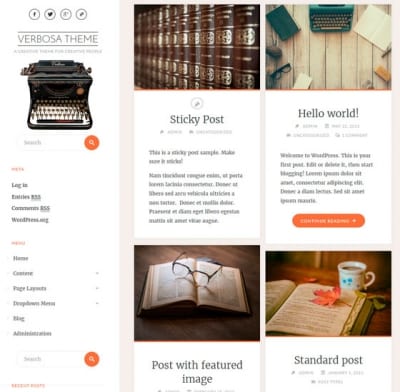 Шаблон WordPress - Verbosa