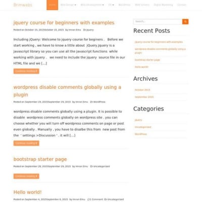 Шаблон WordPress - Bootcake