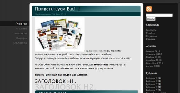 Шаблон Wordpress - Briny